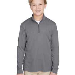 Youth Zone Sonic Heather Performance Quarter-Zip Pullolver Thumbnail