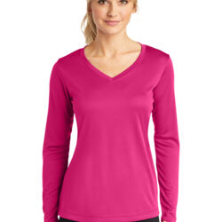 Women's Long Sleeve PosiCharge ® Competitor V Neck Tee Thumbnail