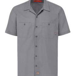 Men's Tall Industrial Short Sleeve Work Shirt Thumbnail