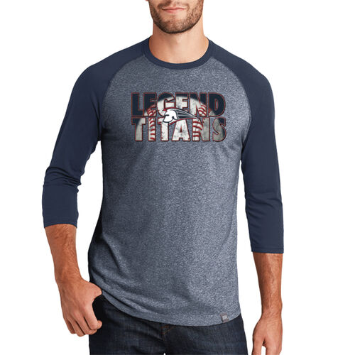 Silhouette - Heritage Blend 3/4 Sleeve Baseball Raglan Tee Thumbnail