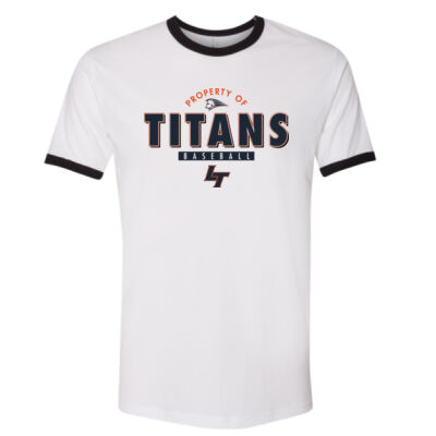 Property Of Titans - Unisex Cotton Ringer T-Shirt Thumbnail