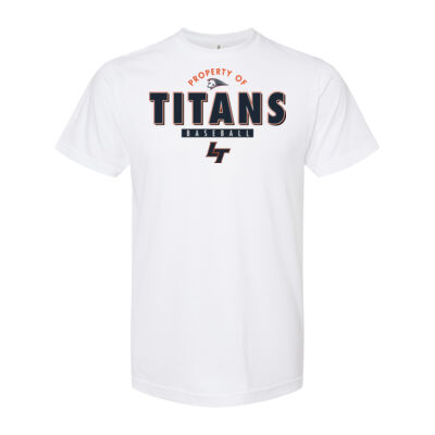 Property Of Titans - Unisex Poly-Rich T-Shirt Thumbnail