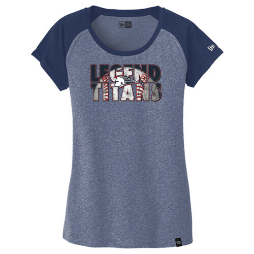 Silhouette - Ladies Heritage Blend Varsity Tee Thumbnail