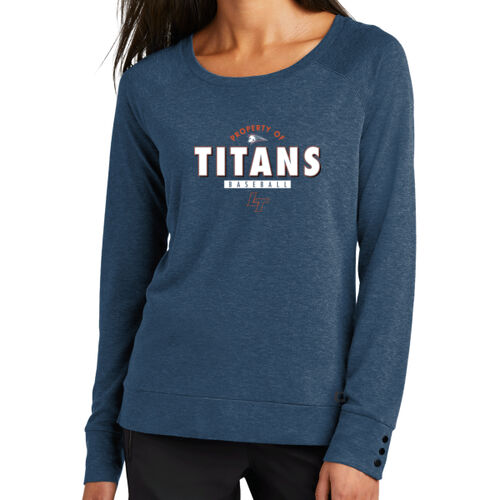 Property Of Titans - Ladies Command Long Sleeve Scoop Neck Thumbnail