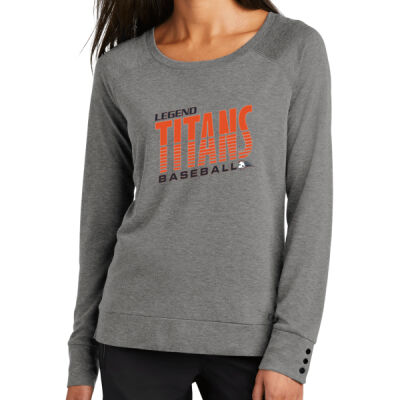 Stripes - Ladies Command Long Sleeve Scoop Neck Thumbnail