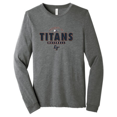 Property Of Titans - Unisex Triblend Long Sleeve Tee Thumbnail