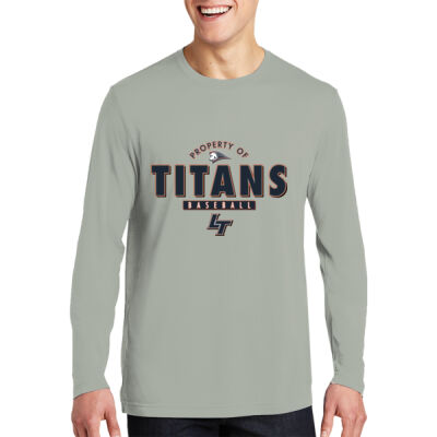 Property Of Titans - Long Sleeve PosiCharge ® Competitor Cotton Touch Tee Thumbnail