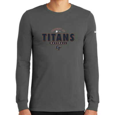Property Of Titans - Dri FIT Cotton/Poly Long Sleeve Tee Thumbnail