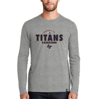 Property Of Titans - Heritage Blend Long Sleeve Crew Tee Thumbnail