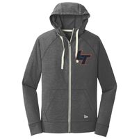Sueded Cotton Blend Full Zip Hoodie Thumbnail